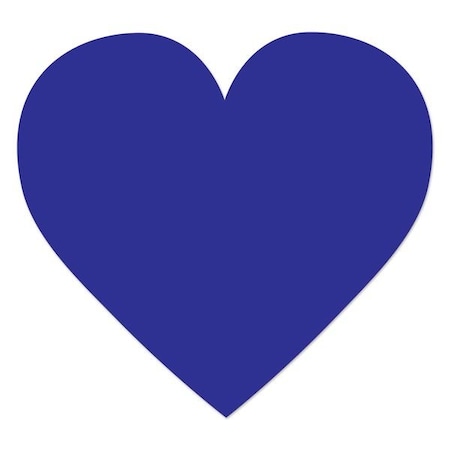 Ergomat DuraStripe Supreme 4.5in X 4.5in HEART Blue, 30PK DSV-HEART-B-KIT